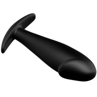 Plug Anal Silicone Forme Pénis Noir