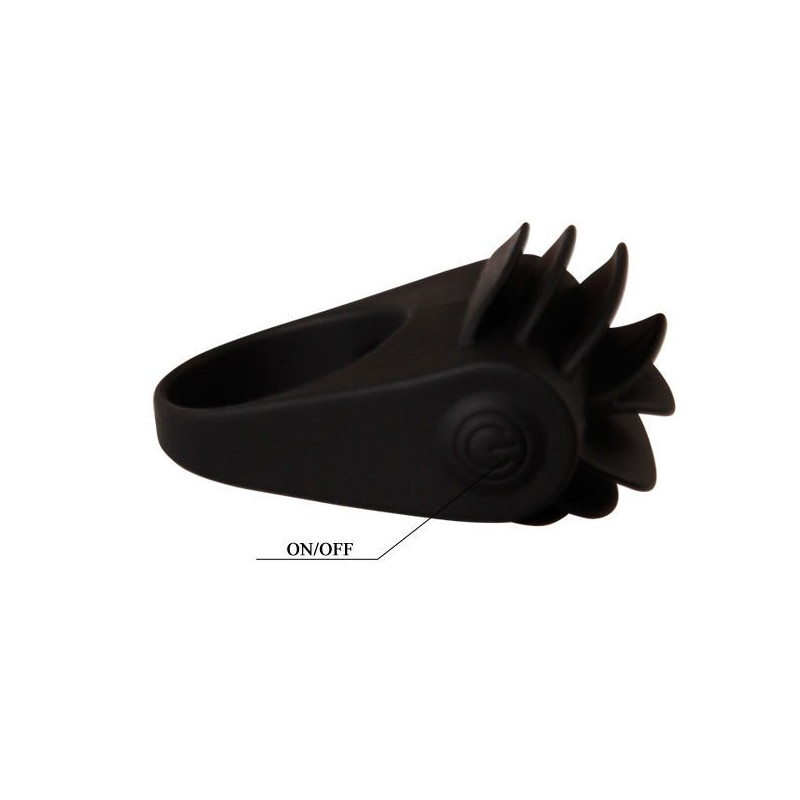 Chester Anneau Pénis Vibrant Silicone Noir