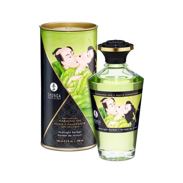 Shunga Aceite Efecto Calor Sorbete Medianoche 100 ml