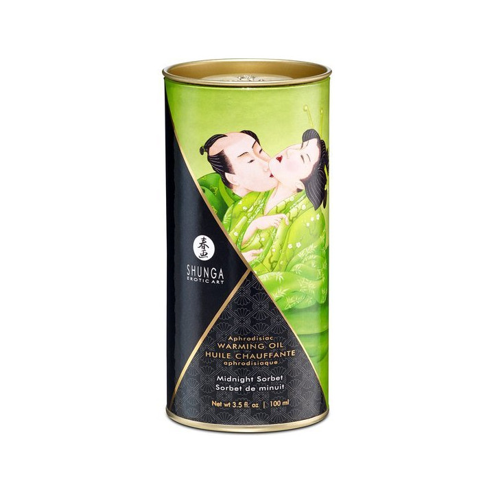 Shunga Aceite Efecto Calor Sorbete Medianoche 100 ml