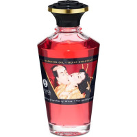 Shunga Huile Effet Chaleur Vin 100 ml