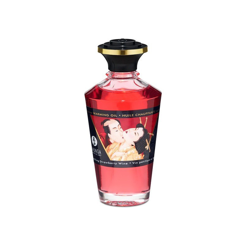 Shunga Huile Effet Chaleur Vin 100 ml