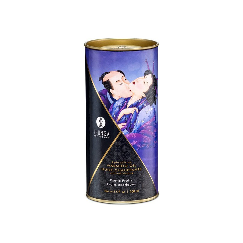 Huile Effet Chaleur Shunga Fruits Exotiques 100 ml