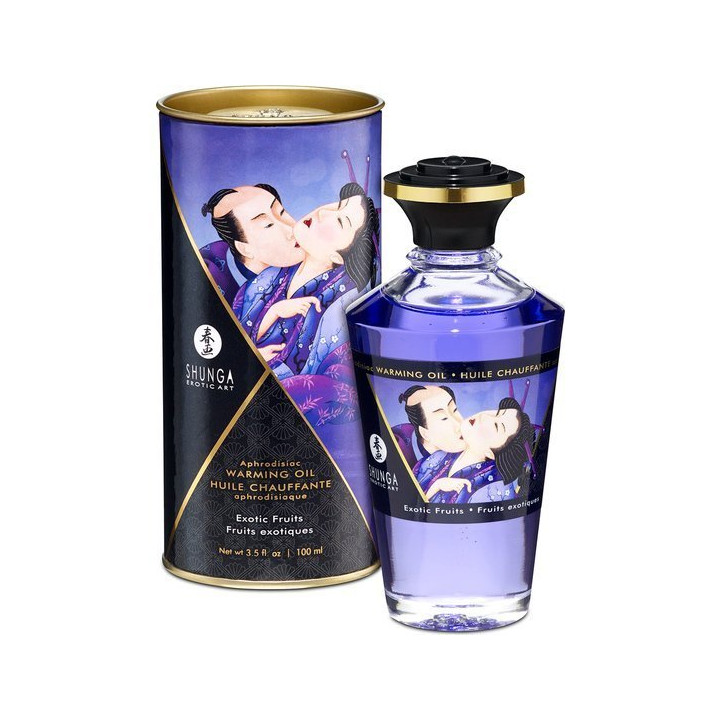 Huile Effet Chaleur Shunga Fruits Exotiques 100 ml