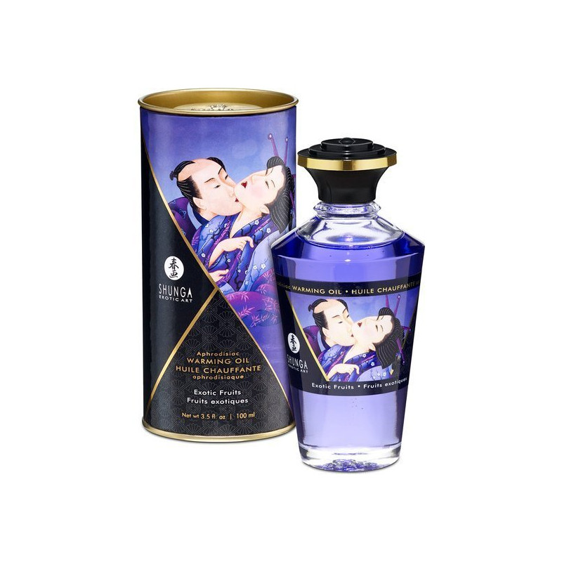 Huile Effet Chaleur Shunga Fruits Exotiques 100 ml
