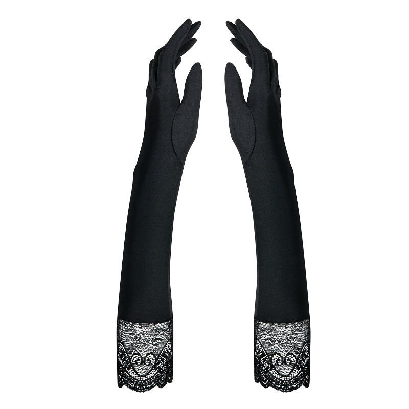Miamor Gants Taille Unique Dentelle Noire