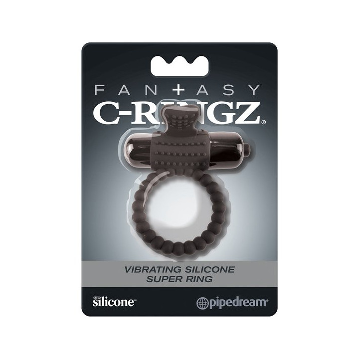 C Ring Vibrant Noir