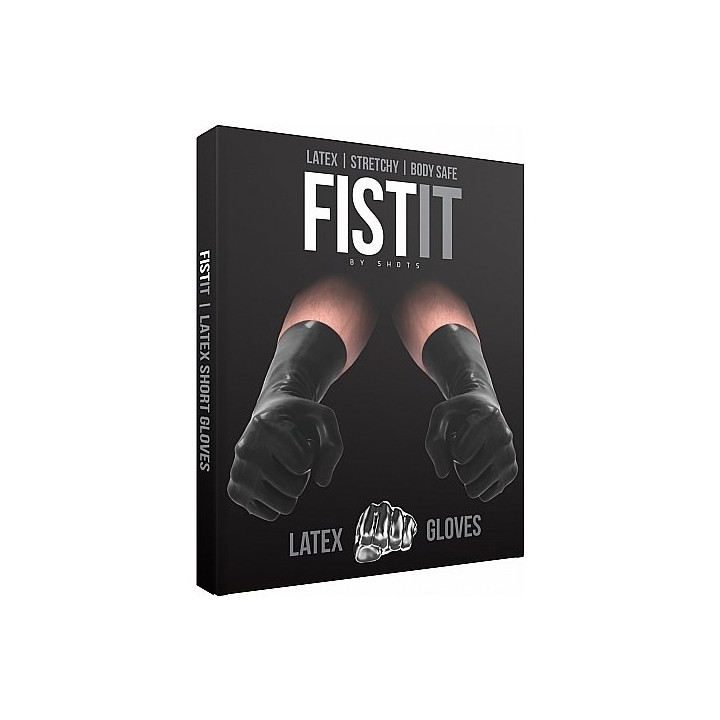 Guantes de Látex Negro Cortos