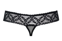String Ouvert 837-THC-1 Dentelle Noir