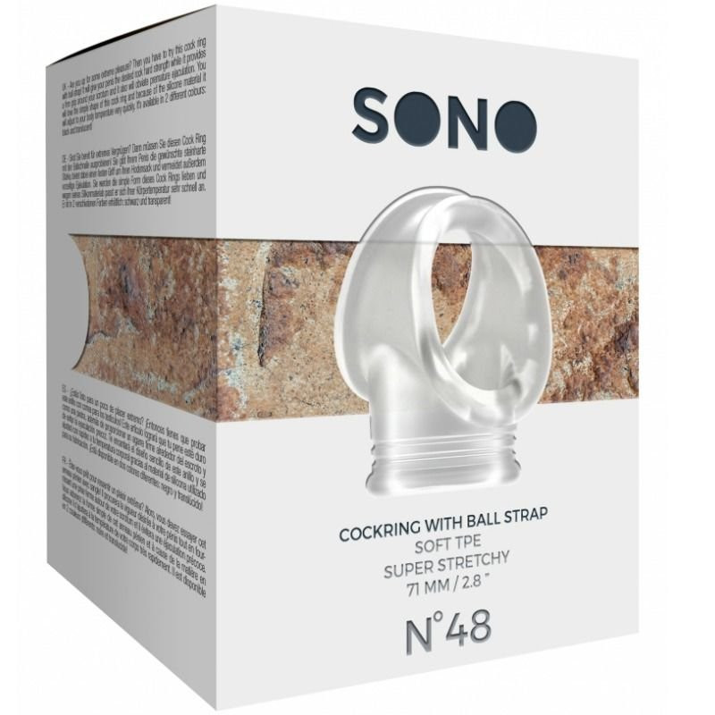 Sono N48 Anneau pour Pénis et Testicules Transparent
