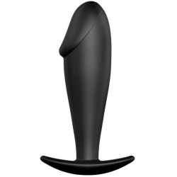 Plug Anal Silicona Forma Pene Negro