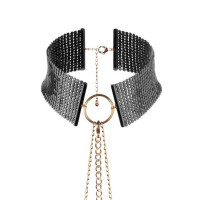 Désir Métallique Collier Maille Métalique Noir