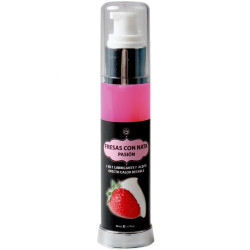 Aceite y Lubricante 2 en 1 Efecto Calor Fresas Nata