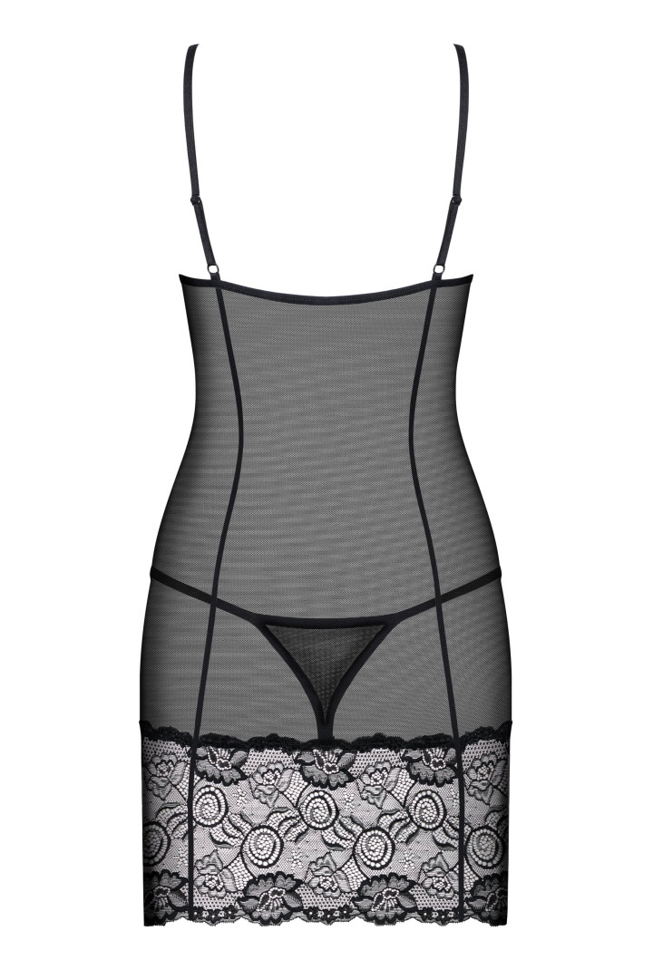 Nuisette Alluria Noire avec String