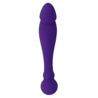 Silicone Rick Dual Double Stimulation Lilas