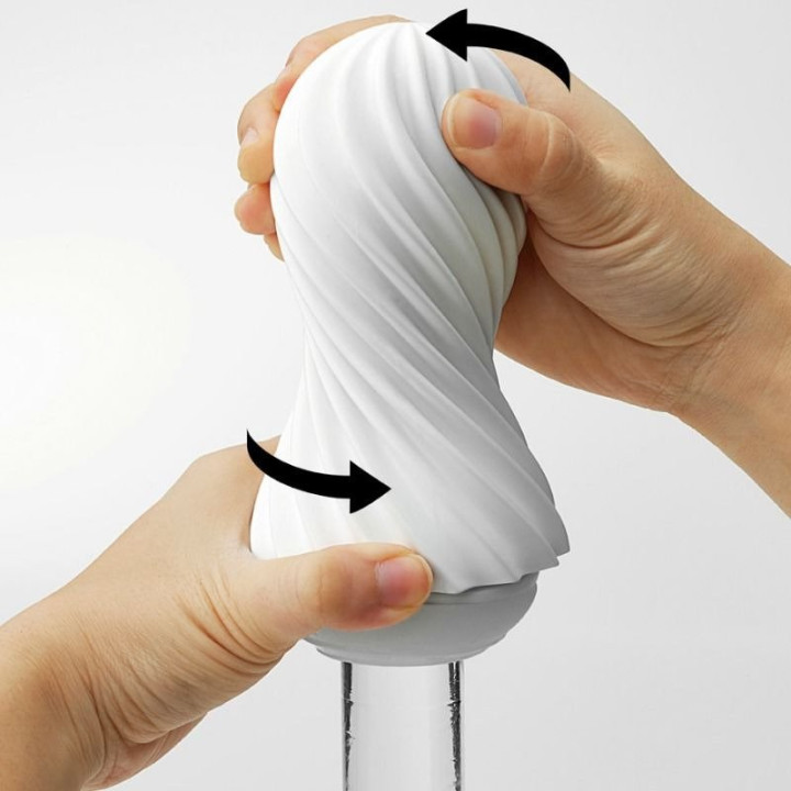 Tenga Flex Rocky Blanc Masturbateur