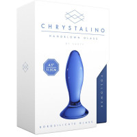Gode Cristallin Follower Plug Bleu