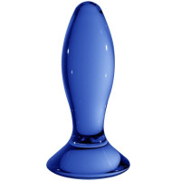 Gode Cristallin Follower Plug Bleu