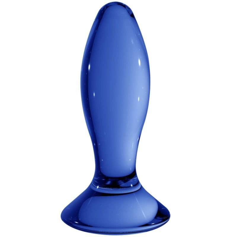 Gode Cristallin Follower Plug Bleu