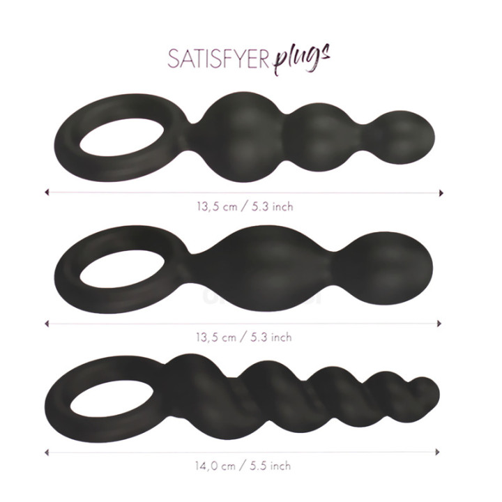 Kit Satisfyer Plugs Anaux Noir
