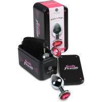 Plug Anal Métal Moyen Fuchsia avec Pochette