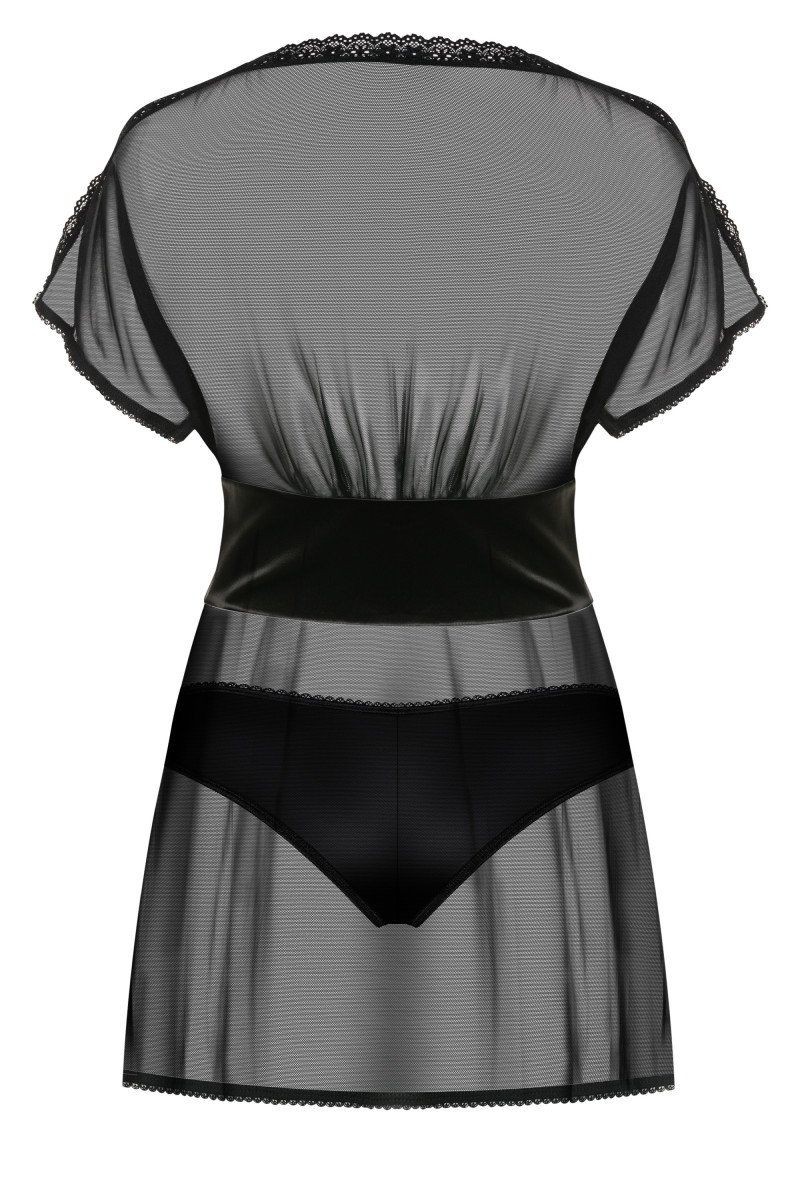 Réglable noirs 868-Bab-1 nuisette chemise de nuit
