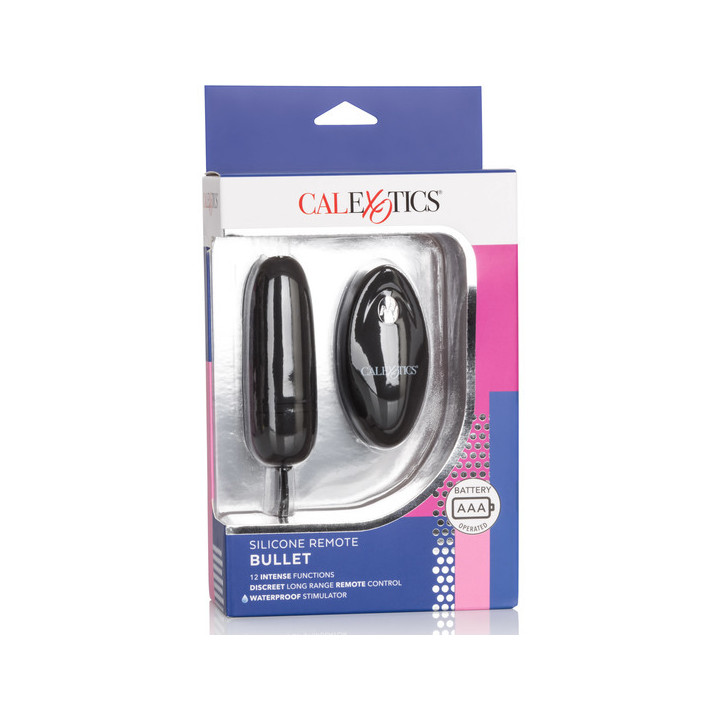 Huevo Vibrador de Silicona con Mando Negro