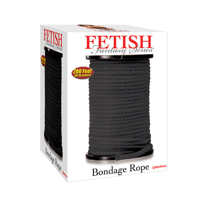 Corde de bondage noires 60 mètres