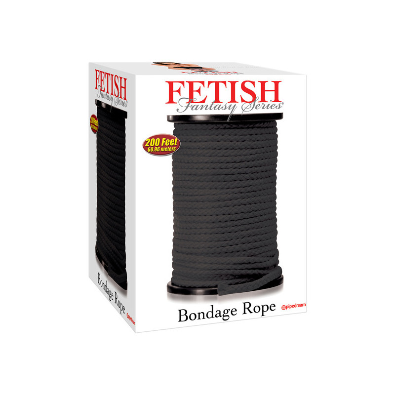 Corde de bondage noires 60 mètres