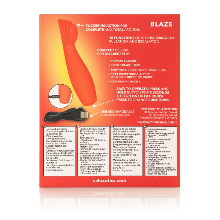 Silicone rouge stimulateur Hot Blaze