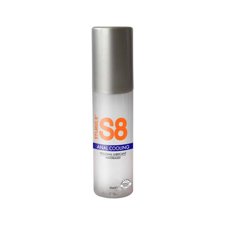 S8 Lubricante Anal Base Agua Efecto Frío