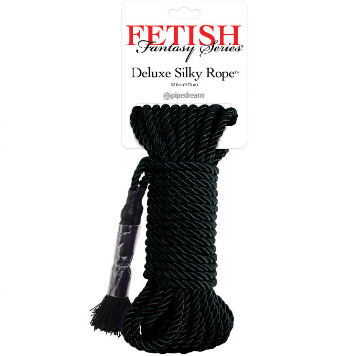 Silk Rope Bondage Noir 9,75 m
