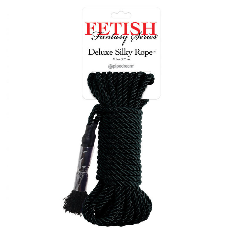 Silk Rope Bondage Noir 9,75 m