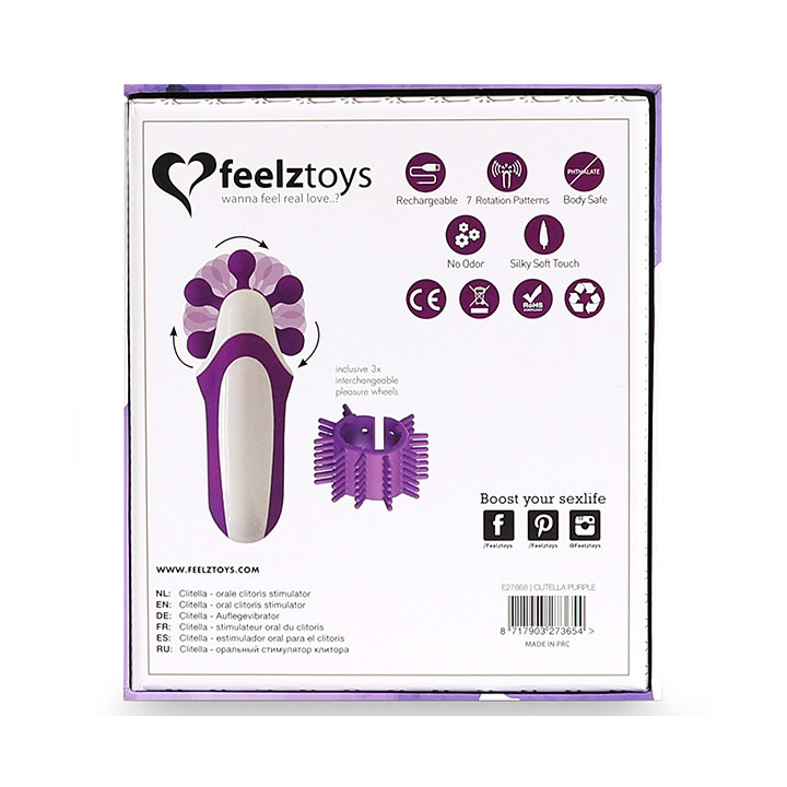 Clitella Morado Simulador Sexo Oral