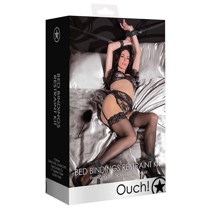 Kit Bondage Restrictions pour le Lit Noir