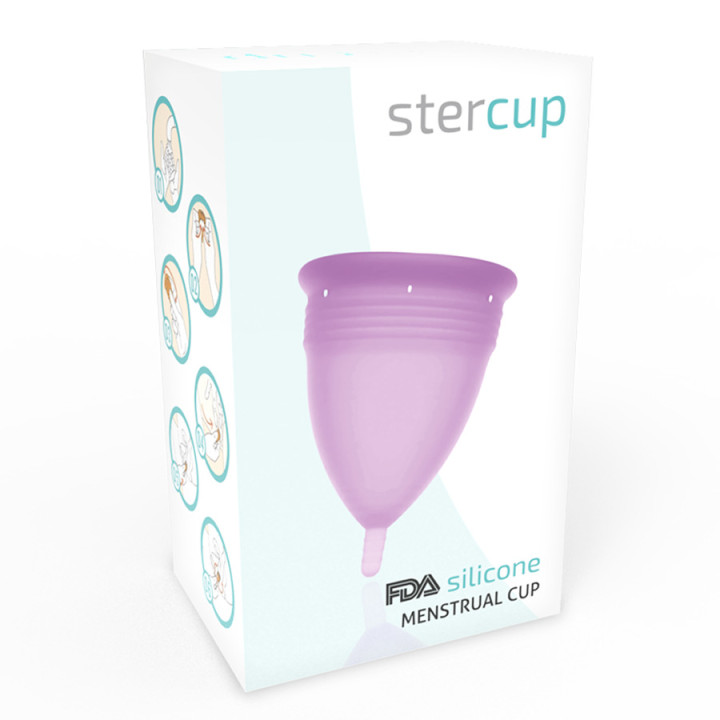 Copa Menstrual FDA Silicona Talla L Lila