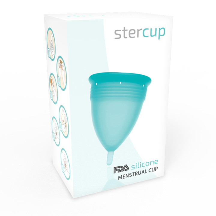 Copa Menstrual FDA Silicona Talla S Aquamarina