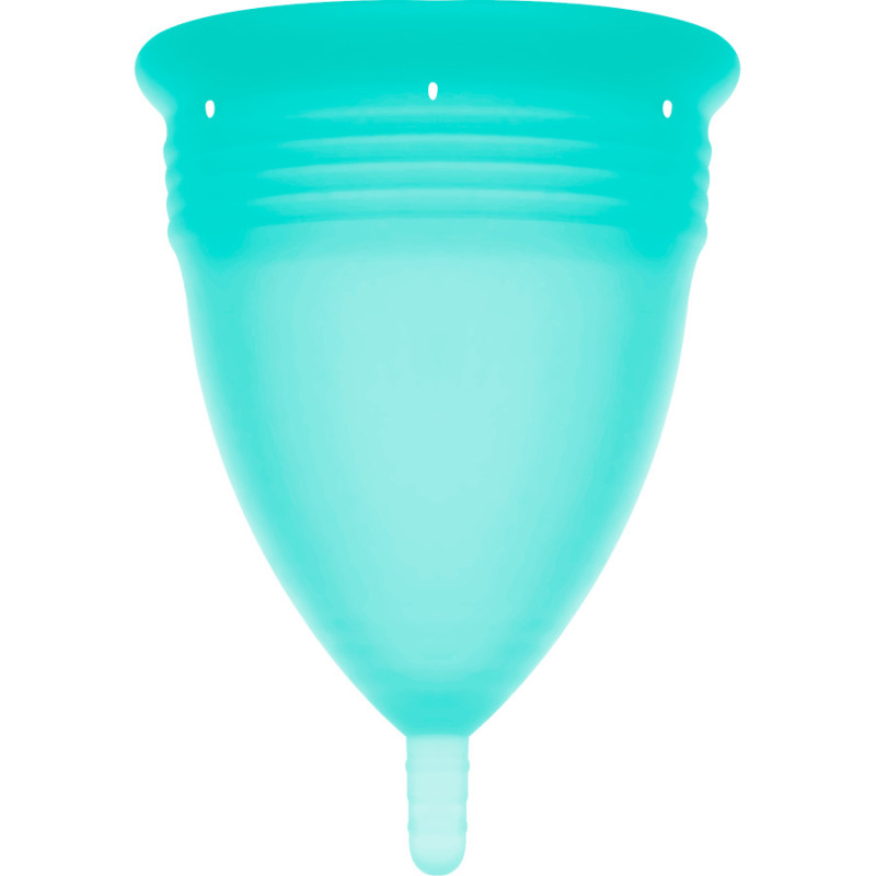 Copa Menstrual FDA Silicona Talla S Aquamarina