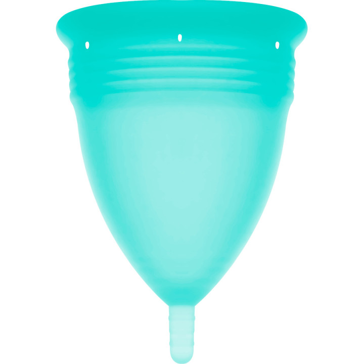 Copa Menstrual FDA Silicone Talla L Aquamarine