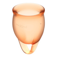 Satisfyer Feel Confident Coupe Menstruelle Orange