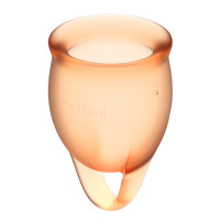 Satisfyer Feel Confident Coupe Menstruelle Orange