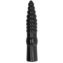 All Black Dildo Clásico 33 cm
