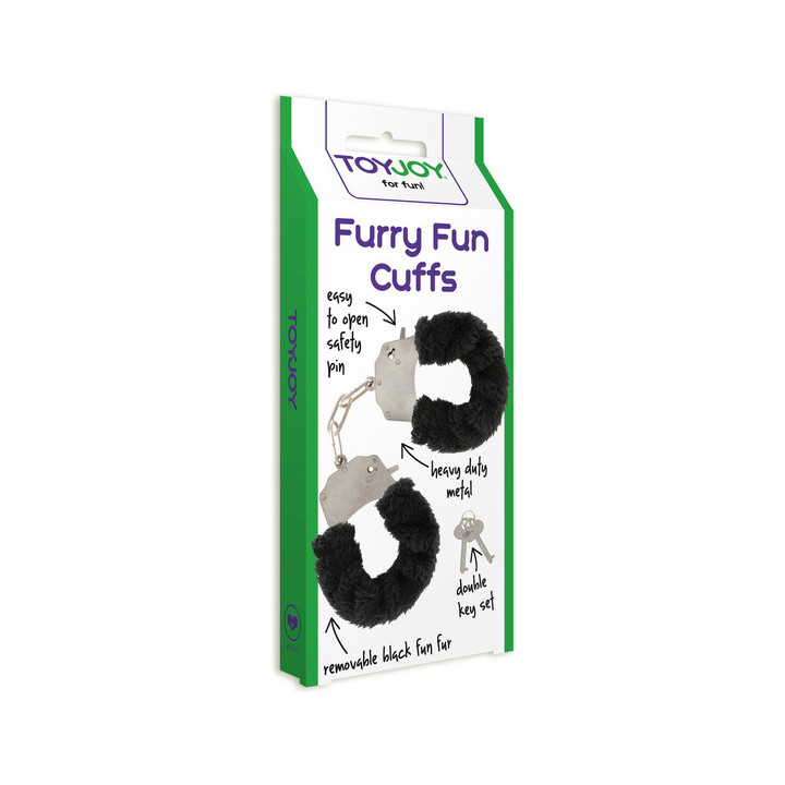 Menottes Noires en Fourrure