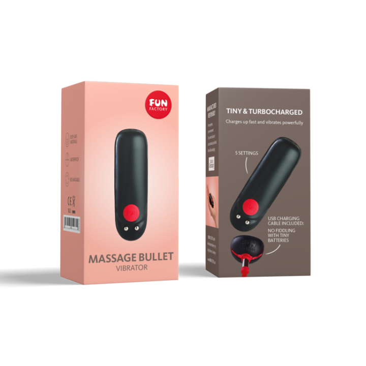 Black Rechargeable Vibrateur Bullet
