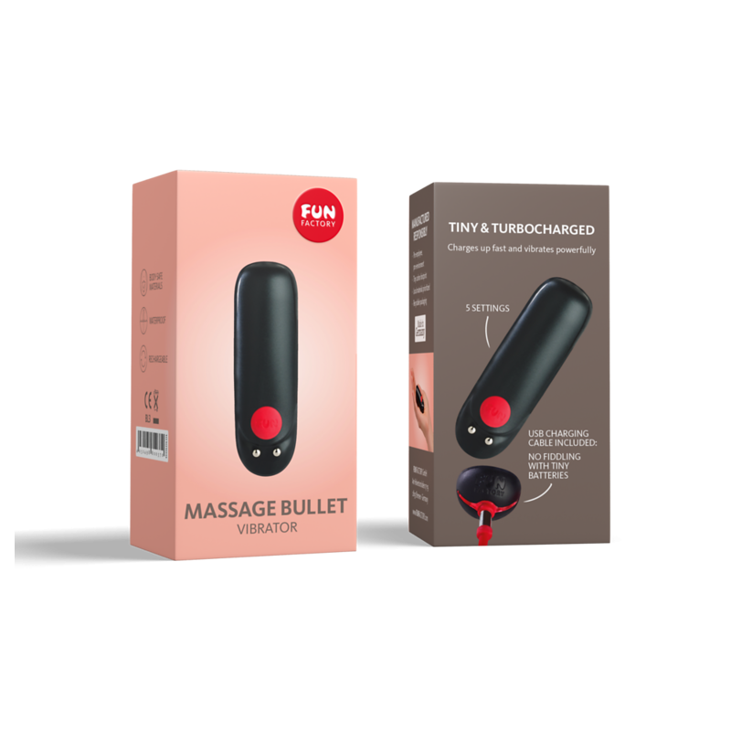 Black Rechargeable Vibrateur Bullet