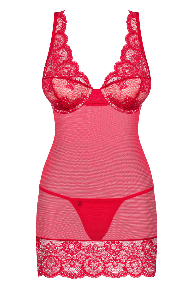 Chemise 853-Che-3 Rouge