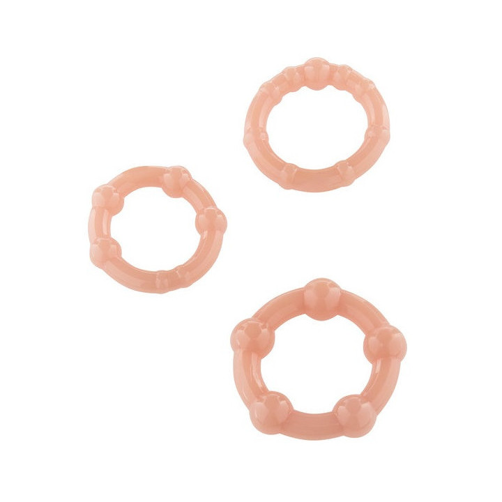 Set Trois Anneaux Pénis Roses