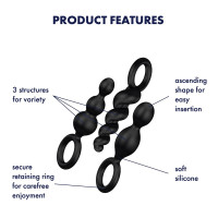 Kit Satisfyer Plugs Anaux Noir