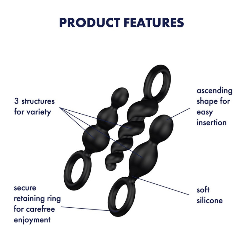 Kit Satisfyer Plugs Anaux Noir