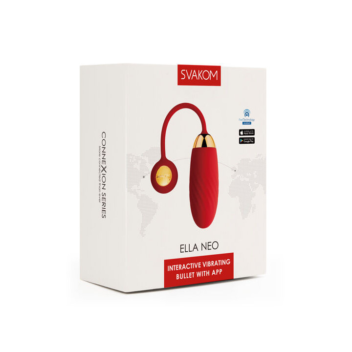 Oeuf Vibrant Elle Neo Rouge avec App